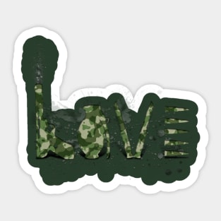 Love and War - Army Sticker